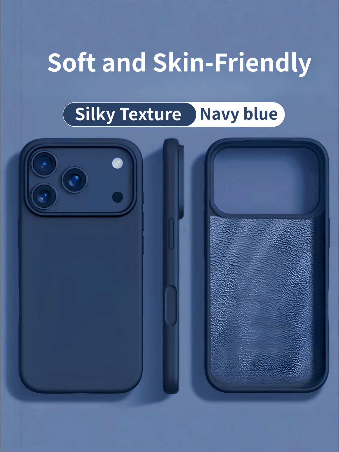New Luxury Shock-Absorbing Soft Case, Beige, Compatible With IPhone 17/16/15 Pro/14 Plus/13/12/11/17 Pro Max/Air, Anti-Fall Smooth, Anti-Shock Design, Fashion Minimalist, Skin-Friendly Material.
